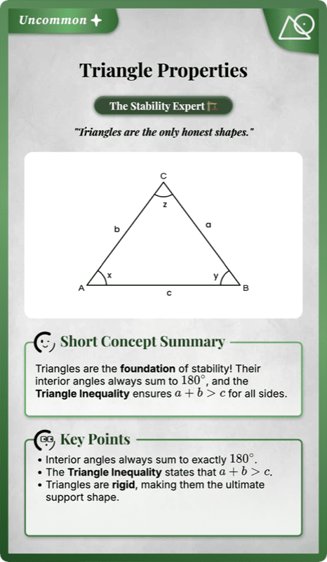 Properties of Triangles rendered
