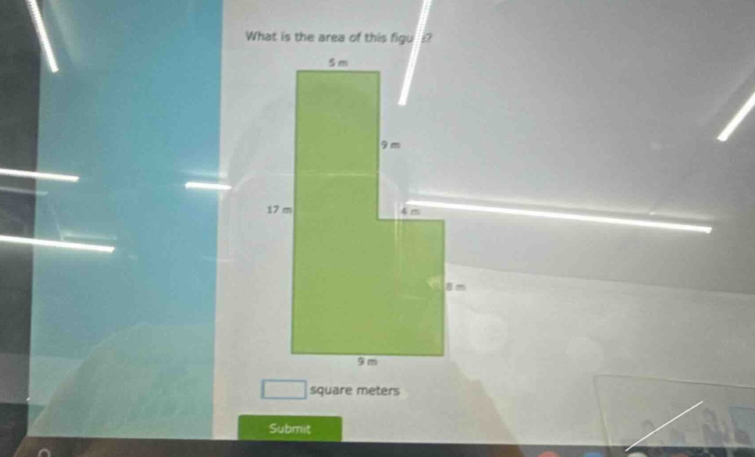 what is the area of this figure? square meters