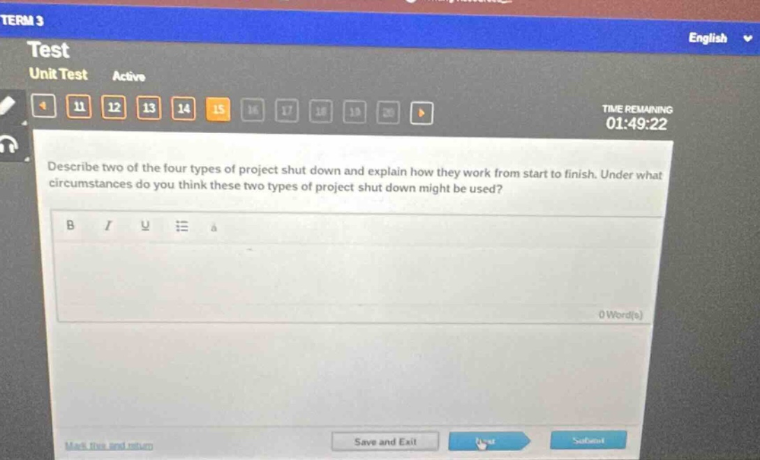 describe two of the four types of project shut down and explain how they work from start to finish. under what circumstances do you think these two types of project shut down might be used?