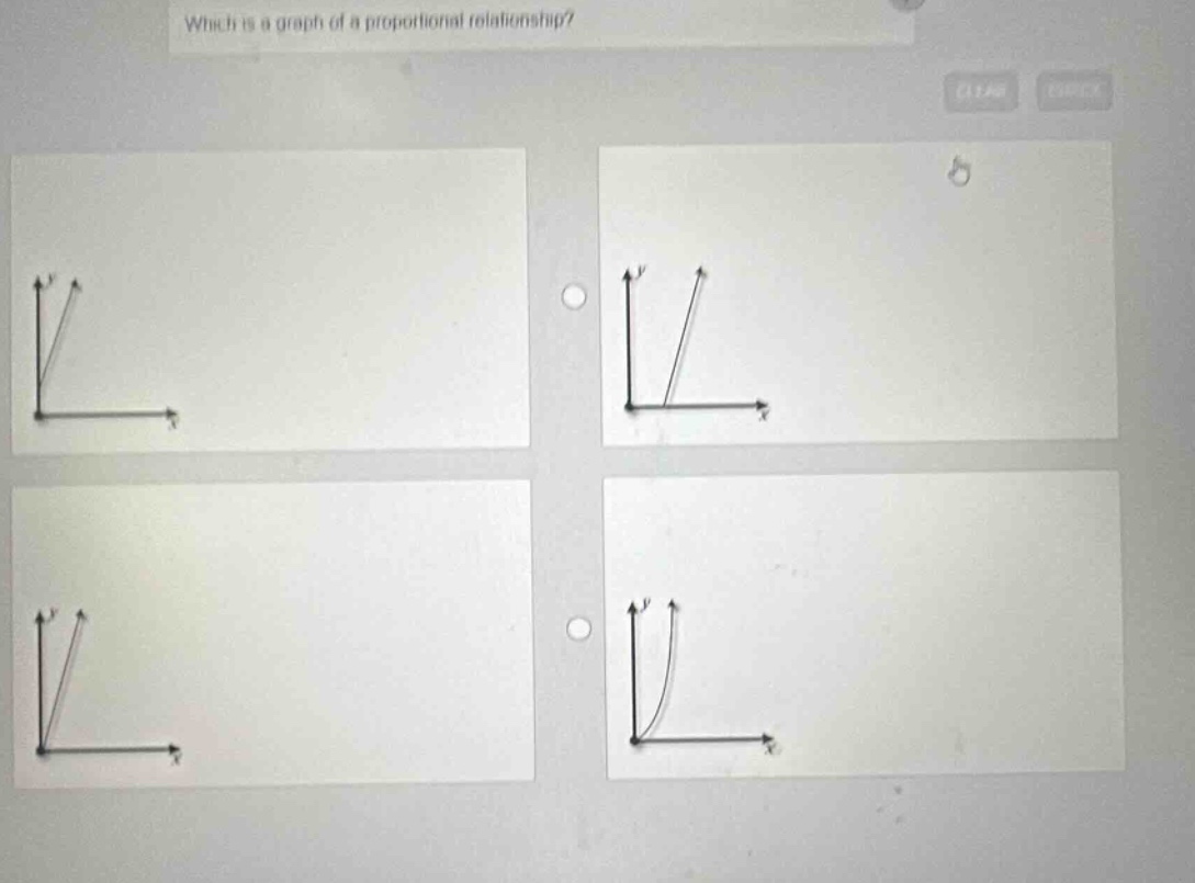 which is a graph of a proportional relationship?
