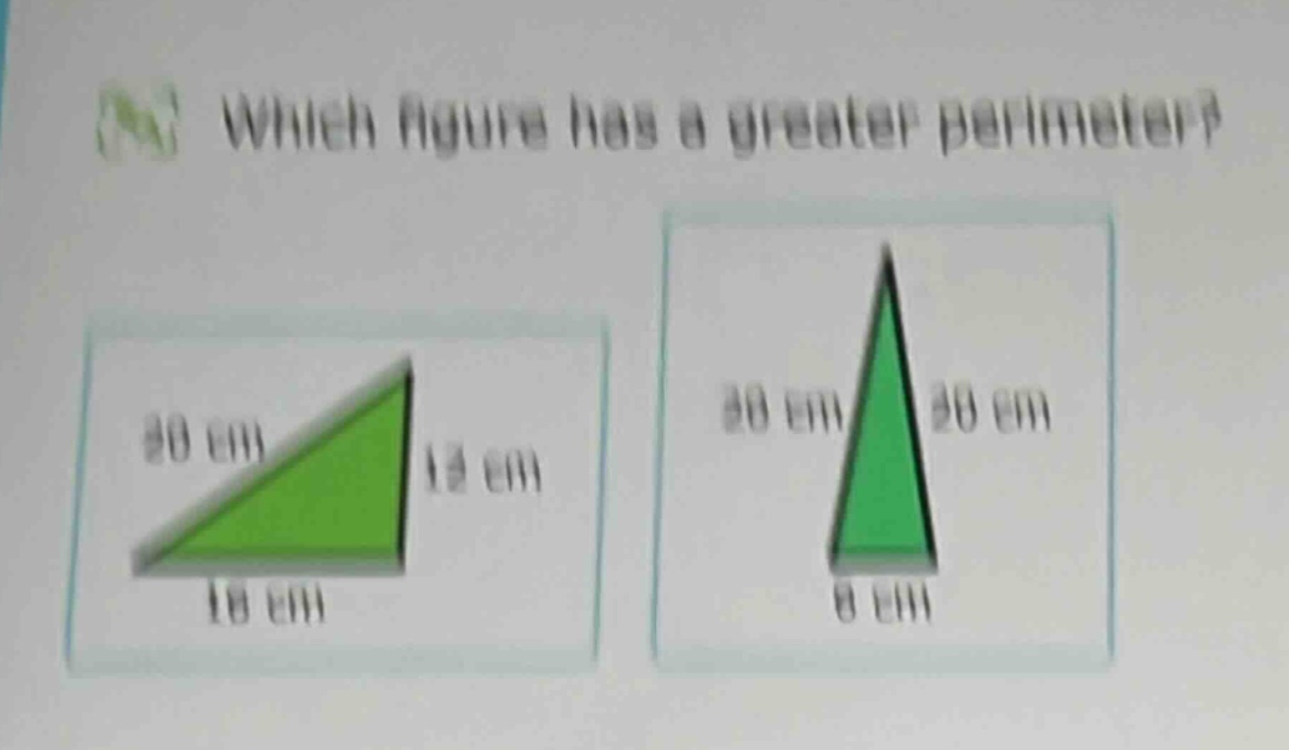 which figure has a greater perimeter?