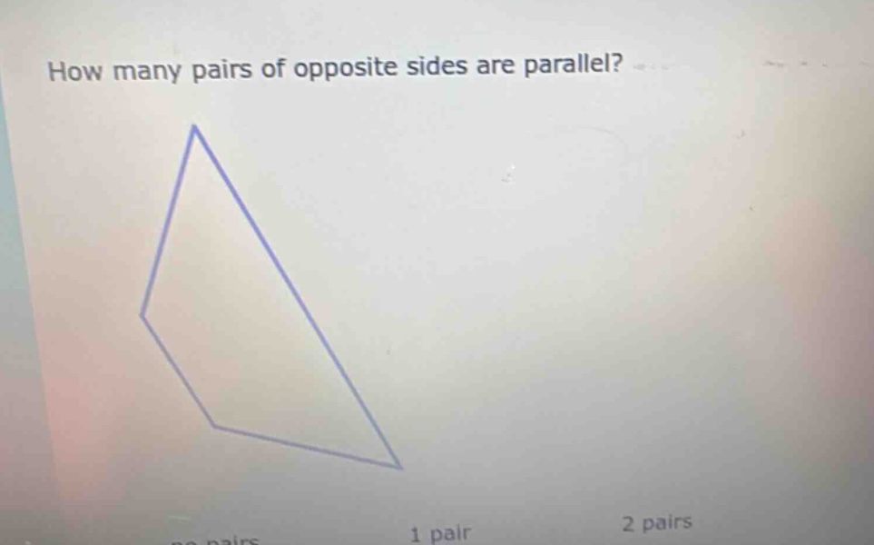 how many pairs of opposite sides are parallel?