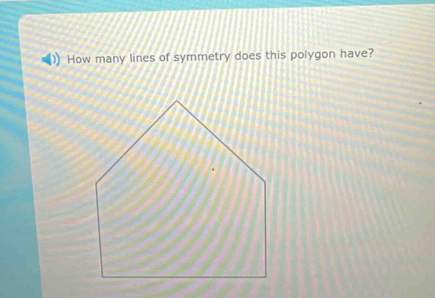 how many lines of symmetry does this polygon have?