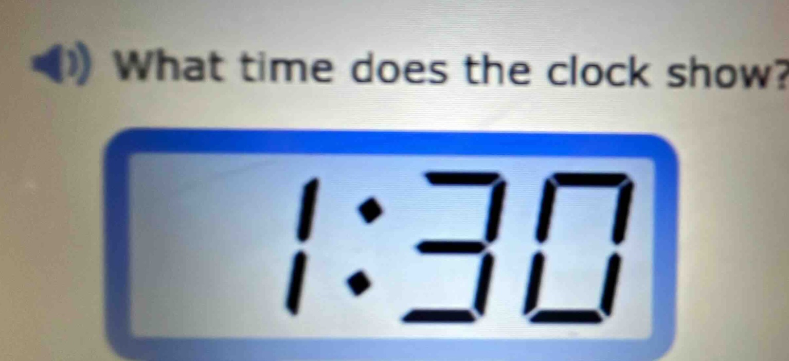 what time does the clock show?