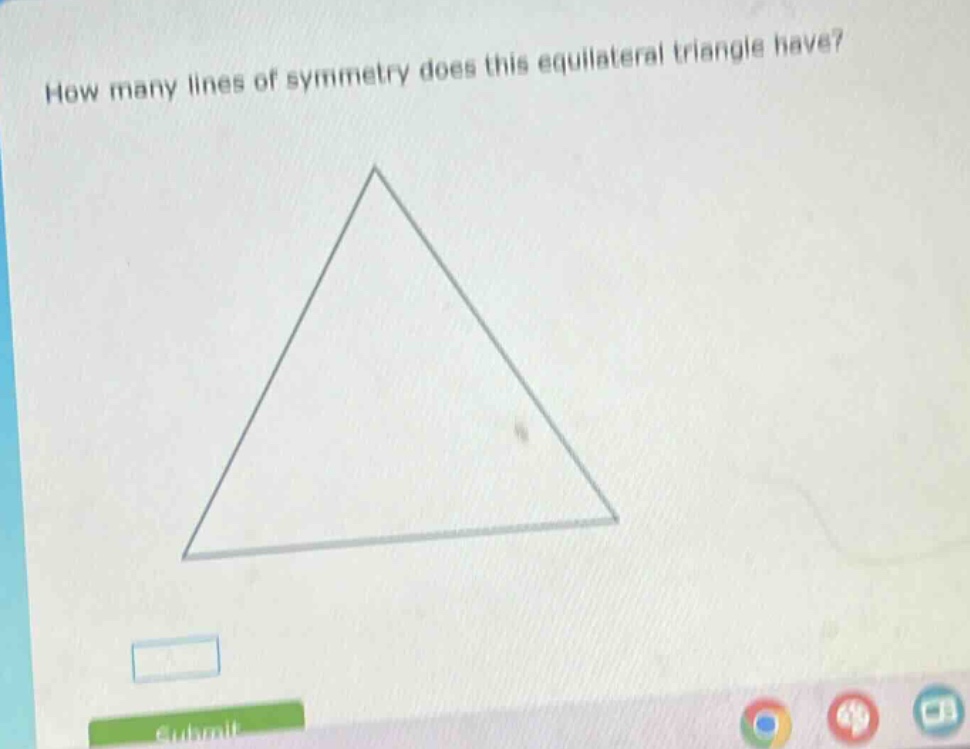 how many lines of symmetry does this equilateral triangle have?
