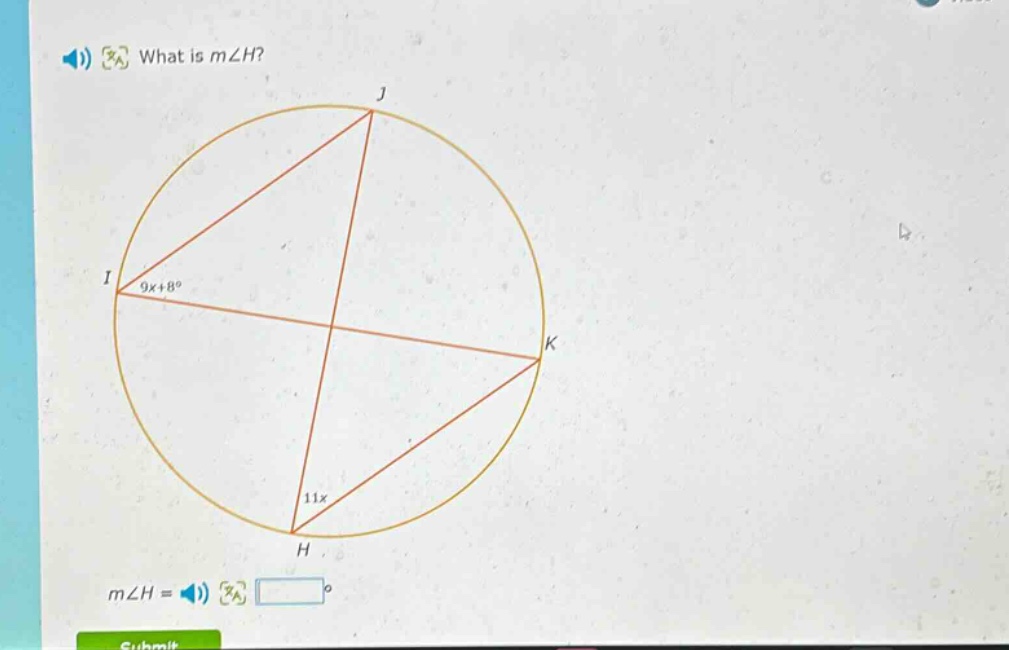 what is m∠h? m∠h =
