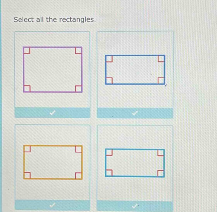 select all the rectangles.