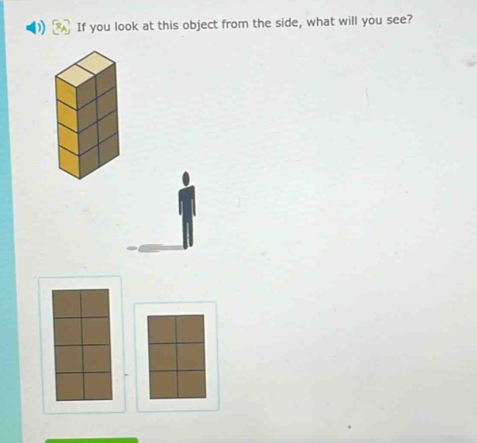 if you look at this object from the side, what will you see?