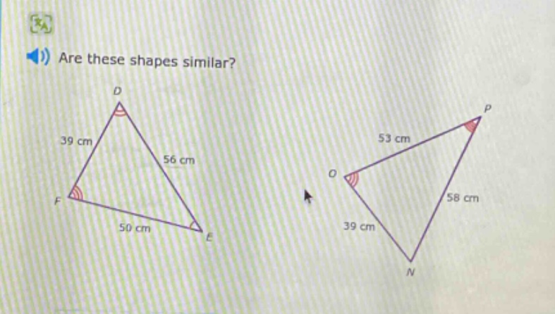 are these shapes similar?