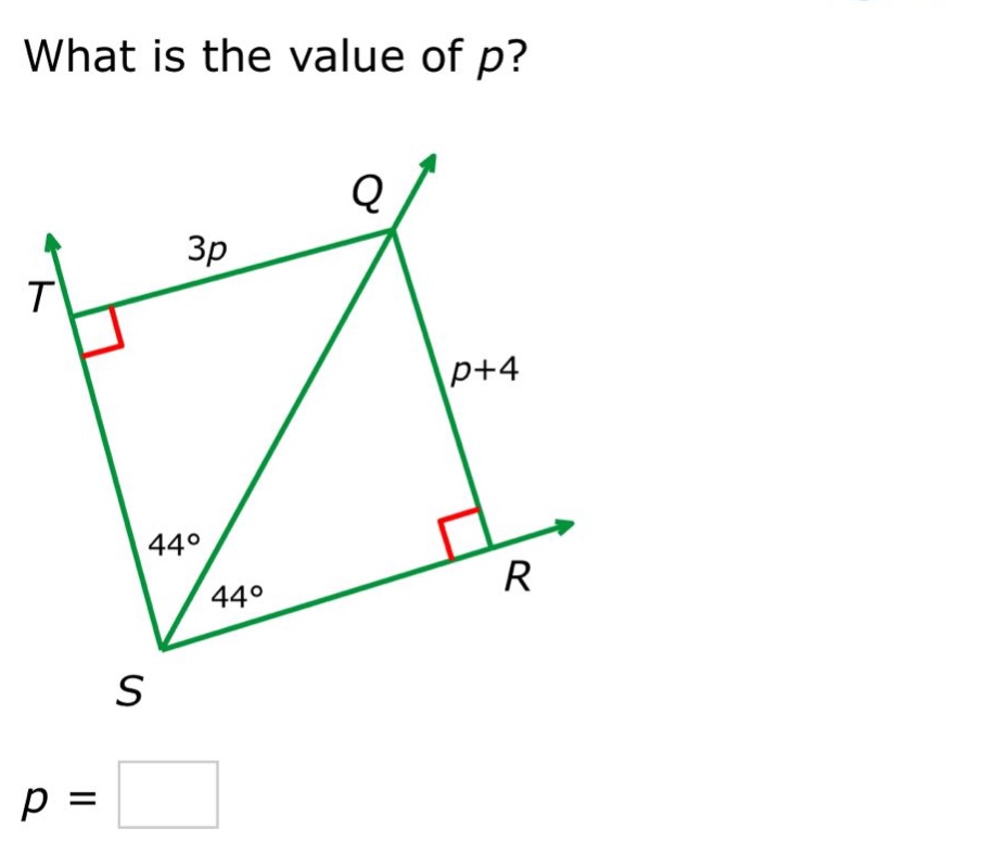 what is the value of p? p =