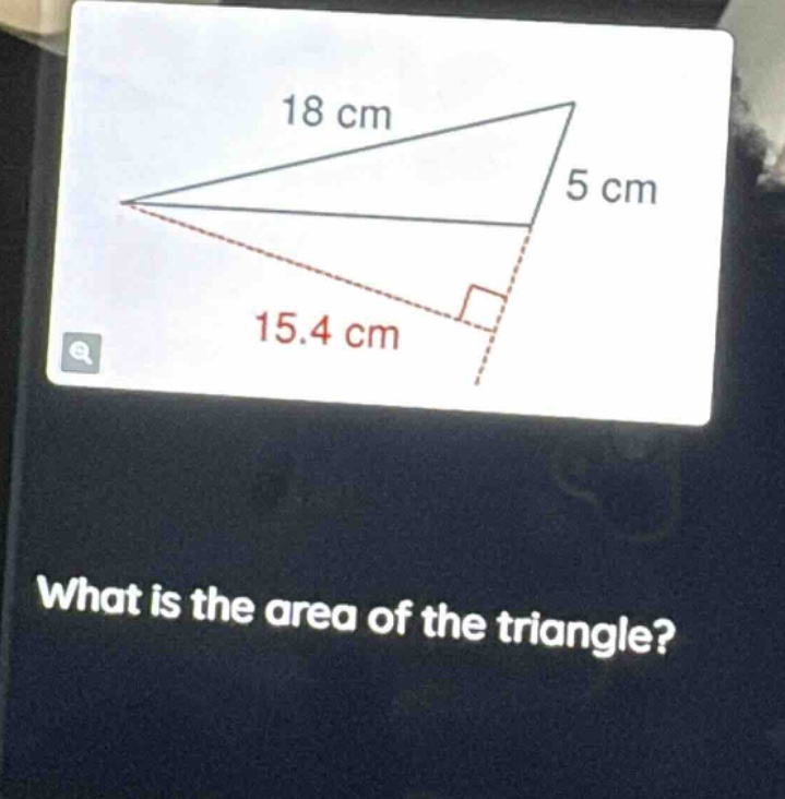 what is the area of the triangle?