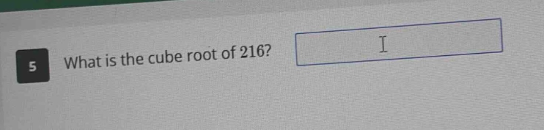what is the cube root of 216?