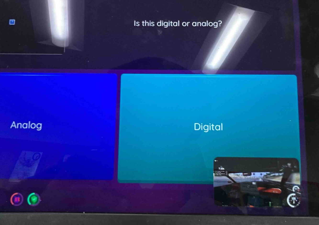 is this digital or analog? analog digital