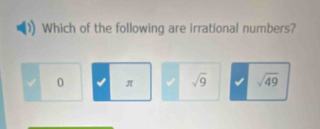 which of the following are irrational numbers?