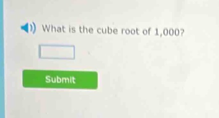 what is the cube root of 1,000?
