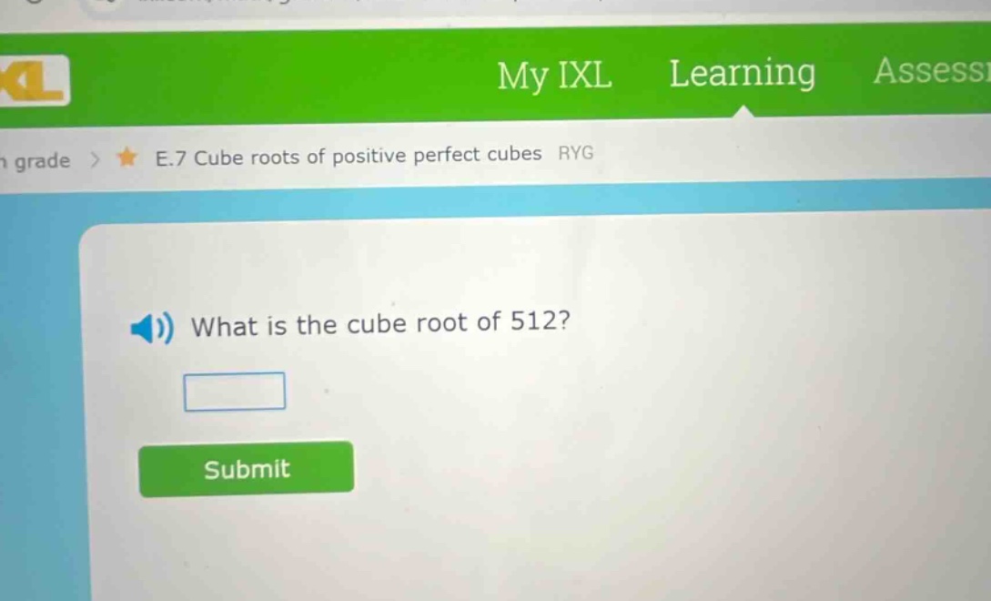 what is the cube root of 512?