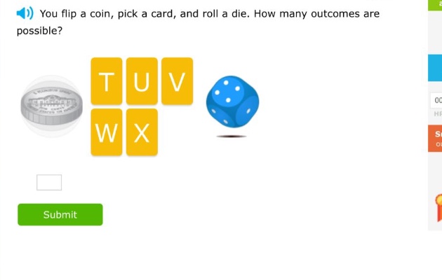 you flip a coin, pick a card, and roll a die. how many outcomes are possible?