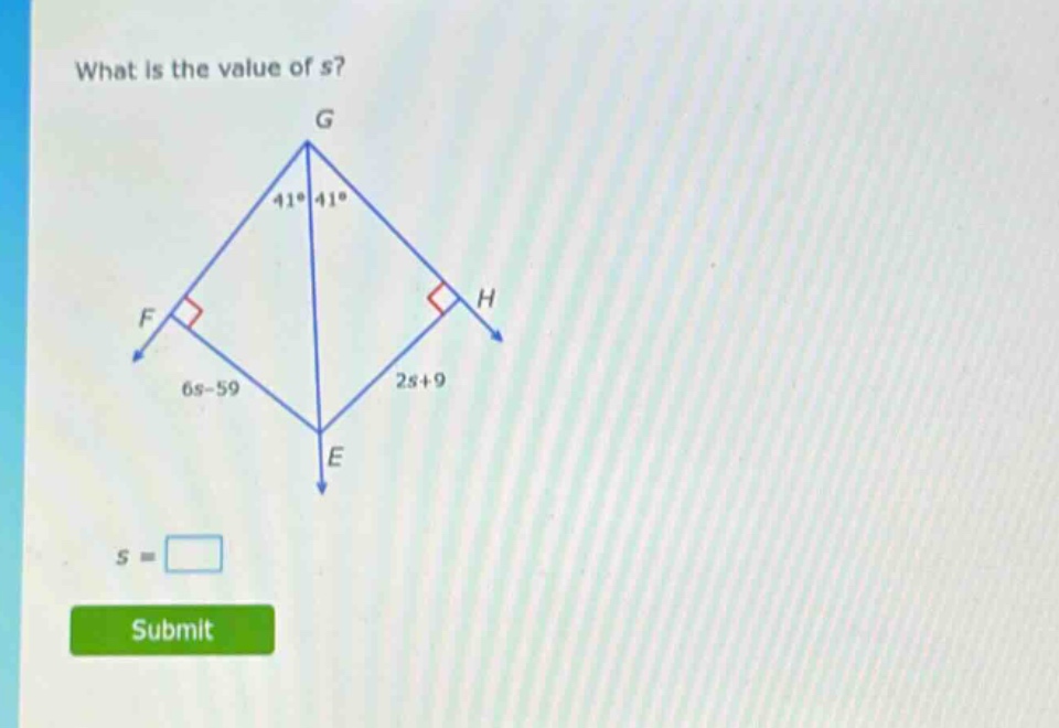 what is the value of s? s =