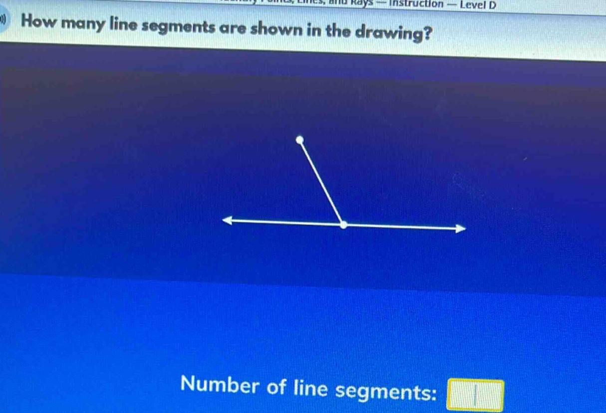 how many line segments are shown in the drawing? number of line segments: