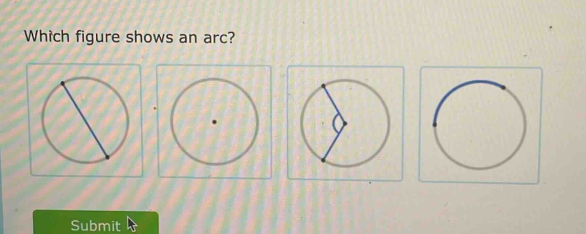 which figure shows an arc?