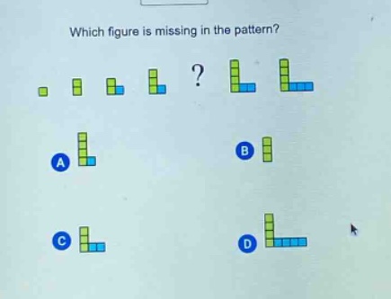 which figure is missing in the pattern?