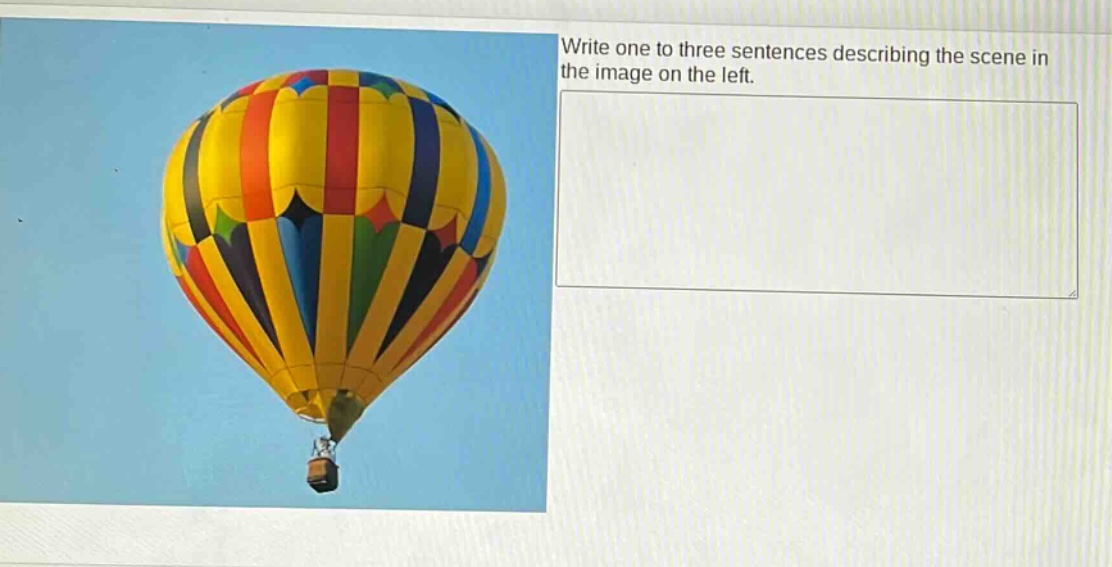 write one to three sentences describing the scene in the image on the left.
