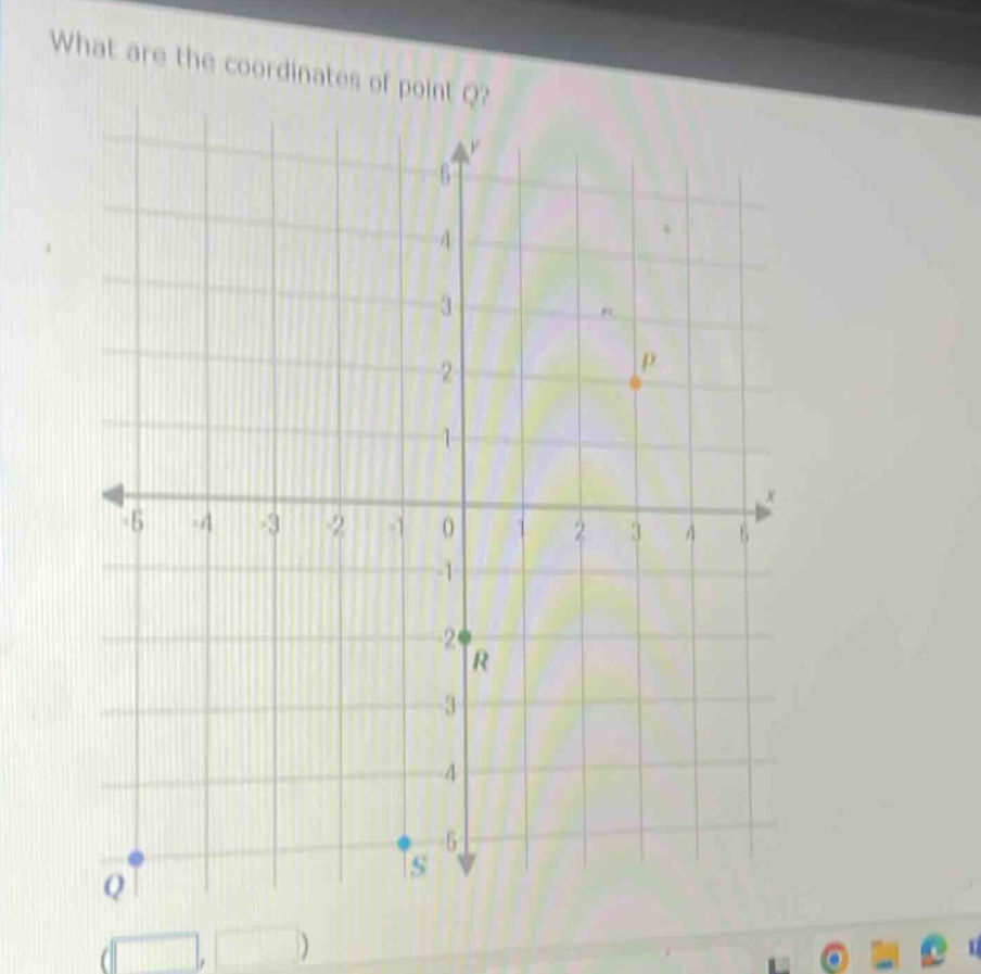 what are the coordinates of point q?