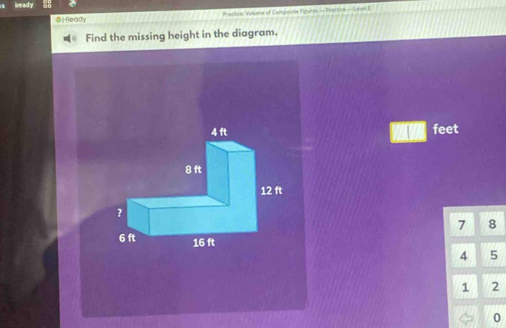 find the missing height in the diagram.