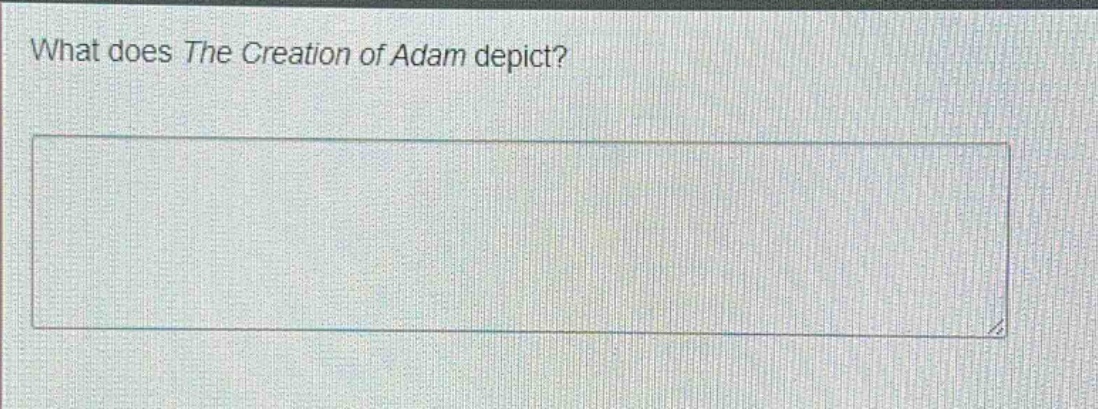 what does the creation of adam depict?