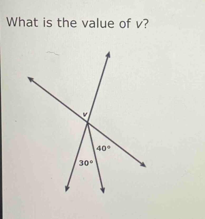 what is the value of v?