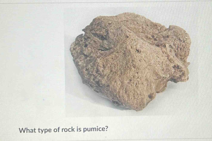 what type of rock is pumice?