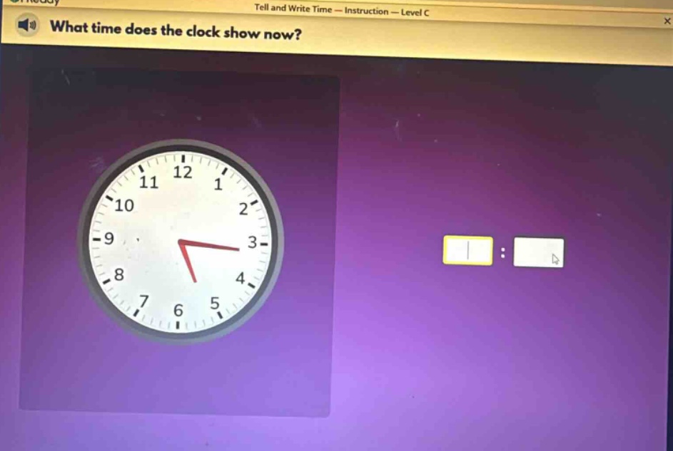 what time does the clock show now?