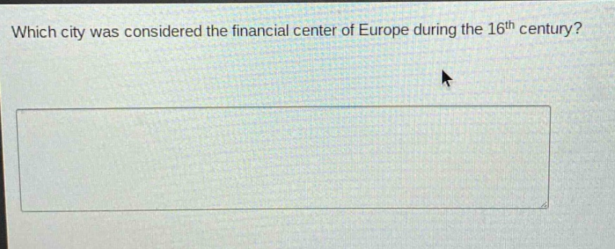 which city was considered the financial center of europe during the 16th century?