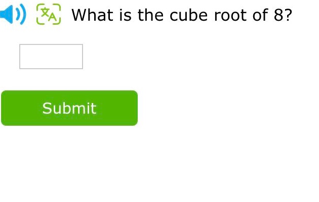 what is the cube root of 8?