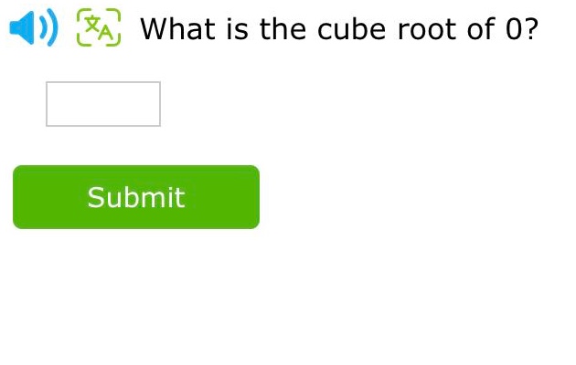 what is the cube root of 0?