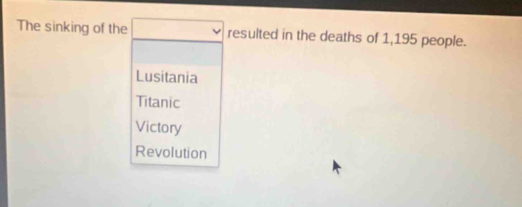 the sinking of the resulted in the deaths of 1,195 people. lusitania titanic victory revolution