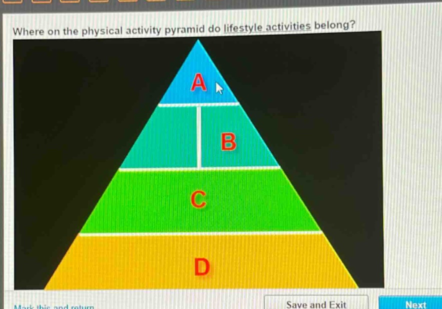 where on the physical activity pyramid do lifestyle activities belong?