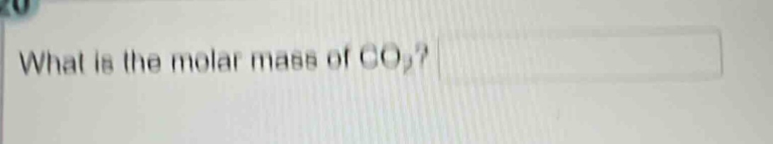 what is the molar mass of co₂?