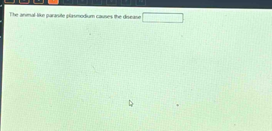the animal - like parasite plasmodium causes the disease