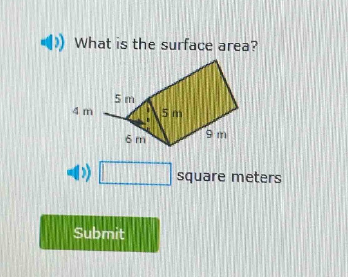 what is the surface area? square meters