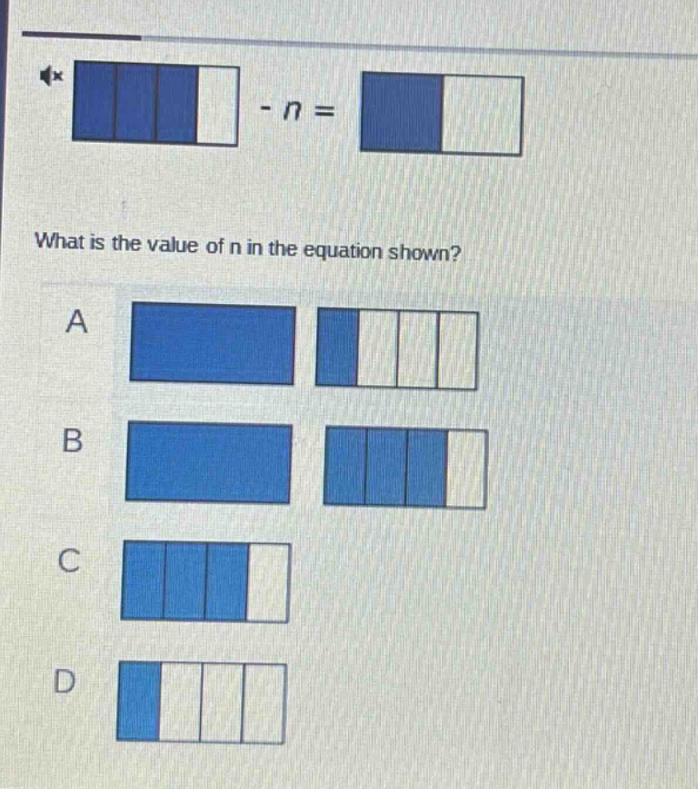 what is the value of n in the equation shown? a b c d