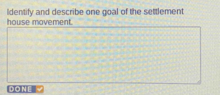 identify and describe one goal of the settlement house movement.