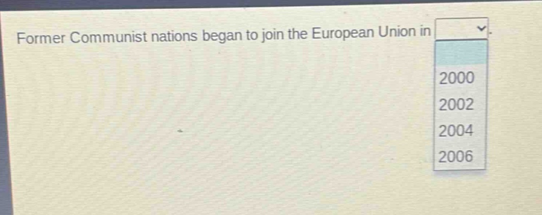 former communist nations began to join the european union in