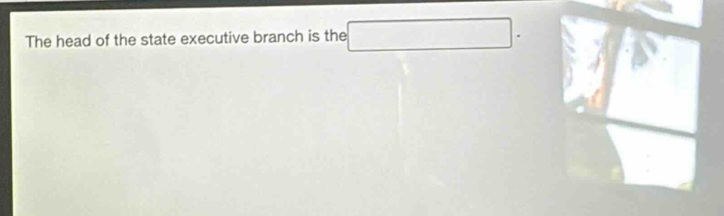 the head of the state executive branch is the