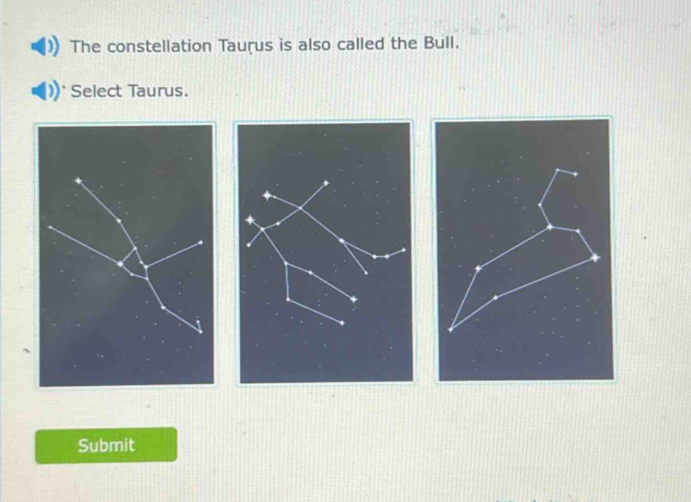 the constellation taurus is also called the bull. select taurus.