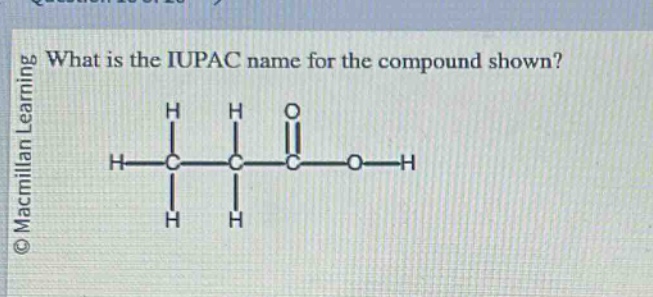 what is the iupac name for the compound shown?