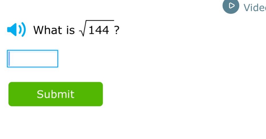 what is $sqrt{144}$?