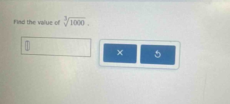 find the value of $sqrt3{1000}$.