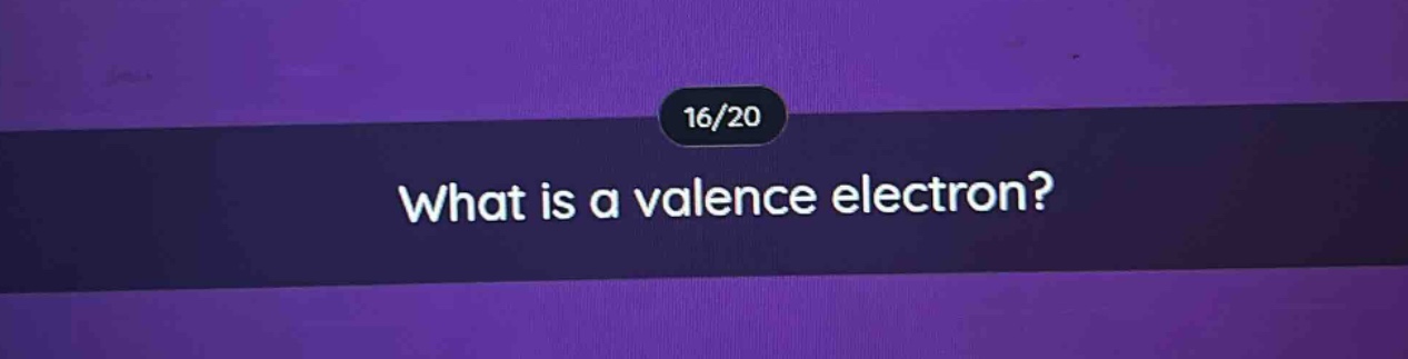 what is a valence electron?