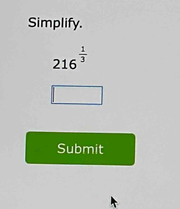 simplify.\n216^{\frac{1}{3}}